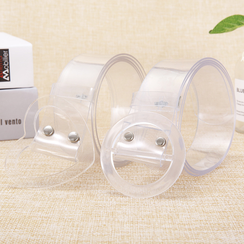 Off White Belt - Baru Plastik Transparan Warna Solid Bahan