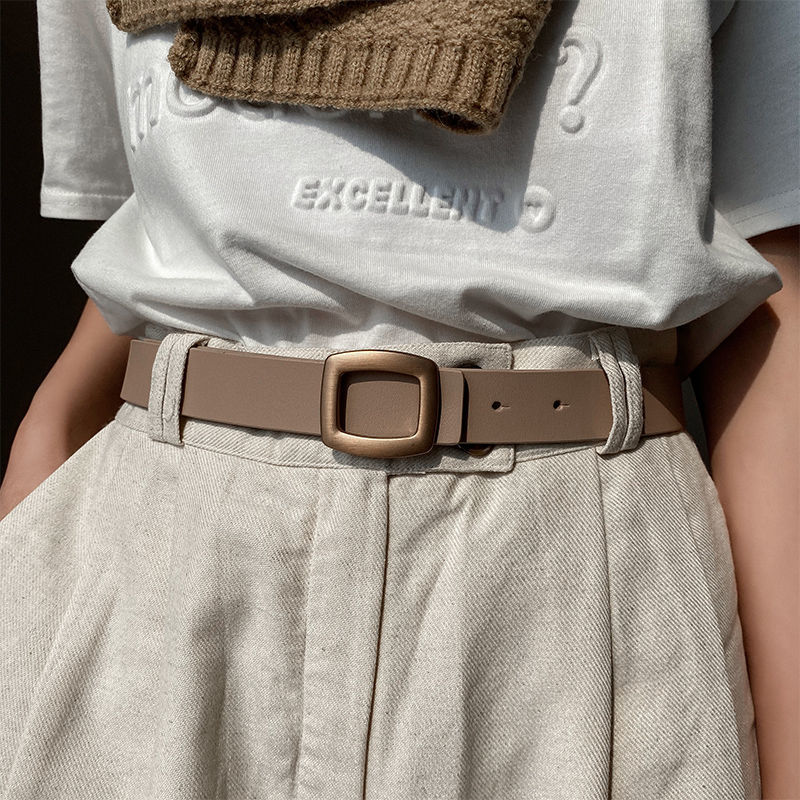 Off White Belt - Ikat Pinggang Baru 2021 untuk Wanita