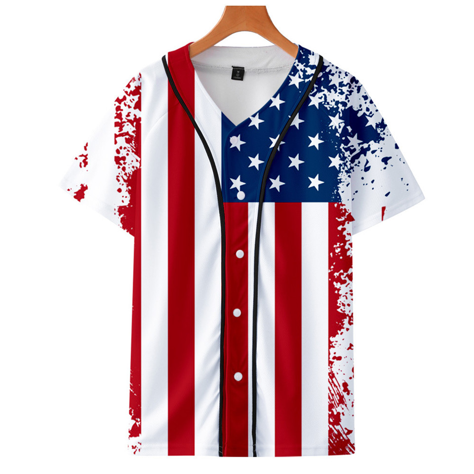 Kaos Baseball Bendera Nasional - Streetwear Brand In Usa ulasan dan harga