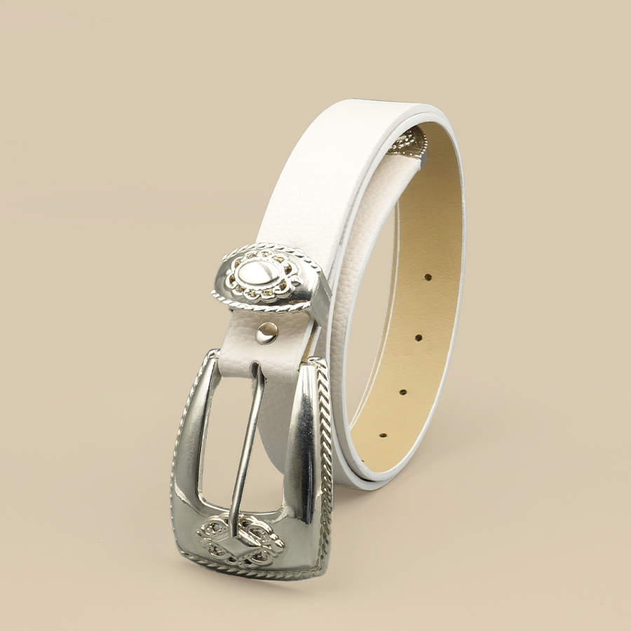 Ikat Pinggang Wanita Perbatasa - Off White Belt ulasan dan harga