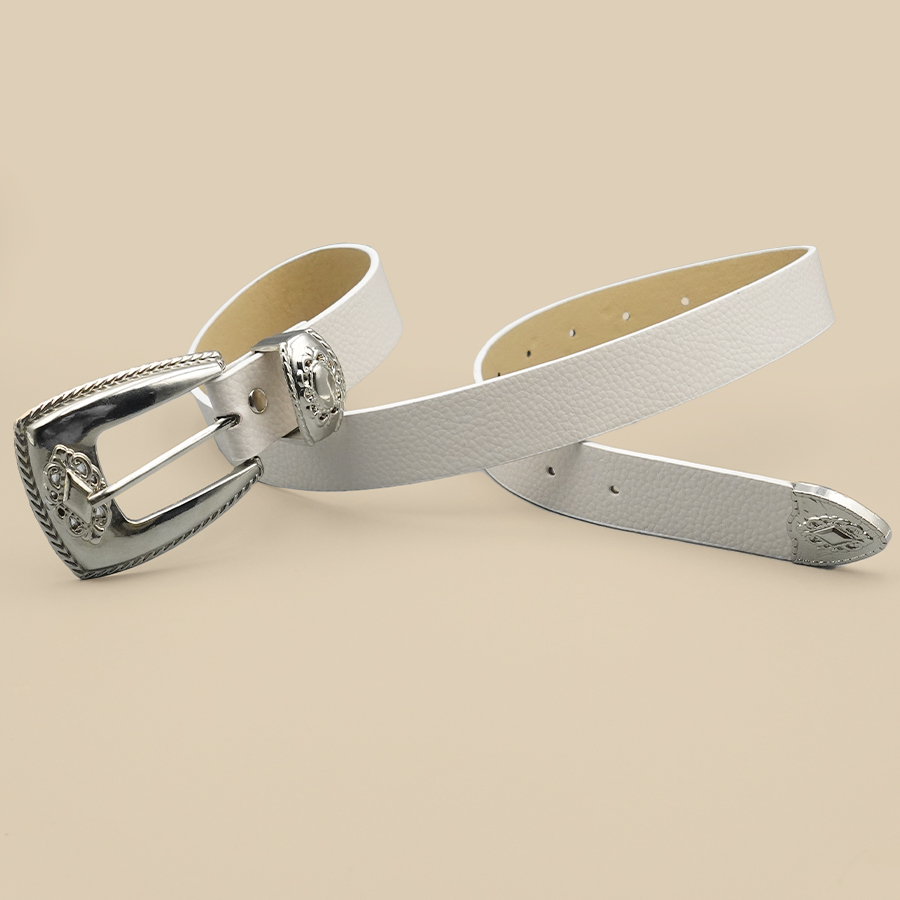 Ikat Pinggang Wanita Perbatasa - Off White Belt ulasan dan harga
