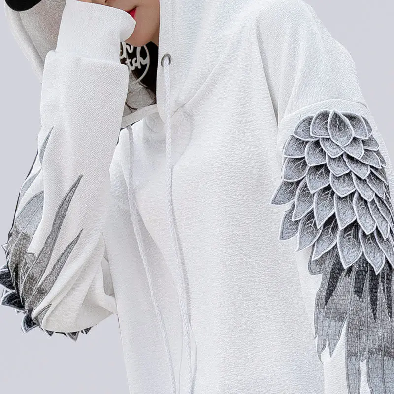 Sweatshirt bertudung bordir pr - Streetwear Outdoor Brand ulasan dan harga