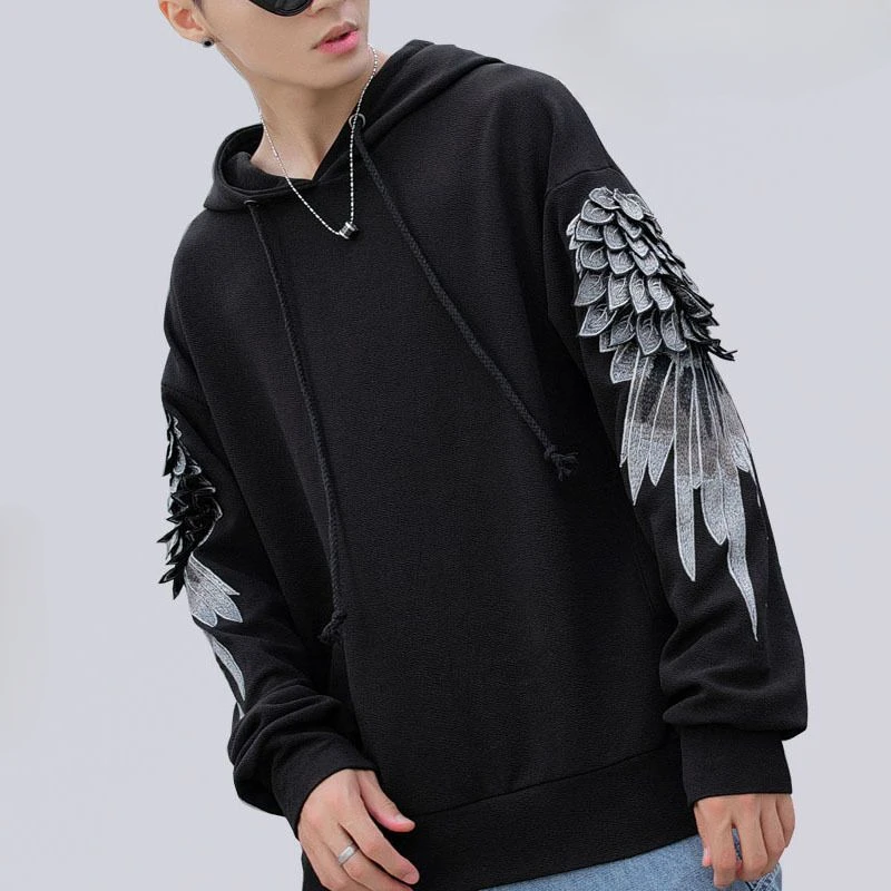 Sweatshirt bertudung bordir pr - Streetwear Outdoor Brand ulasan dan harga