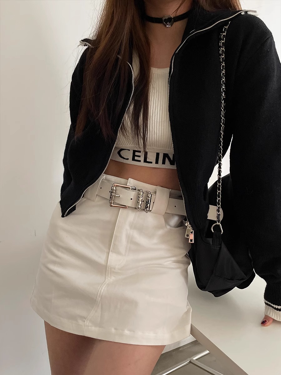 Sabuk jins dekorasi wanita, sa - Off White Belt ulasan dan harga